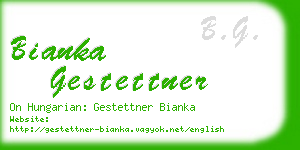 bianka gestettner business card